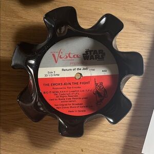 Star Wars Ewoks Join the Fight Record bowl